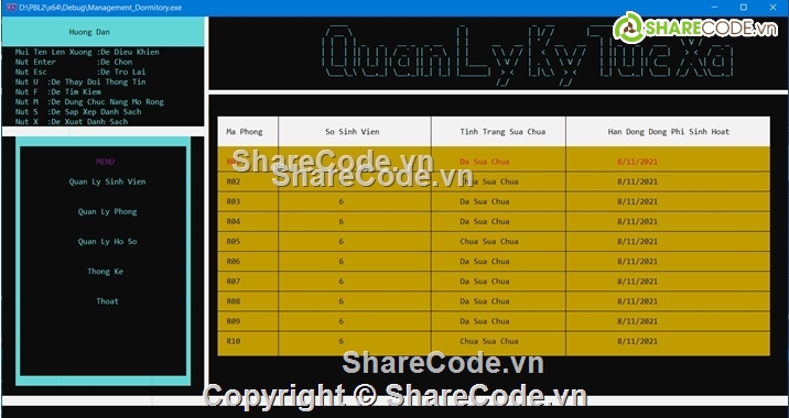 full code c++,Quản lí,đồ án,kí túc xá,visual c++,Template c ++